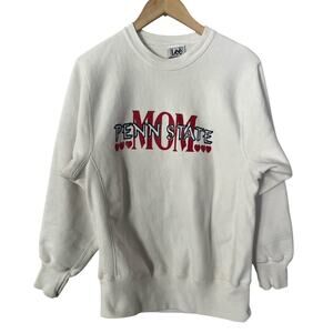 Vintage 90s Penn State Mom Graphic Sweatshirt Lee Tag Medium Made In The USA